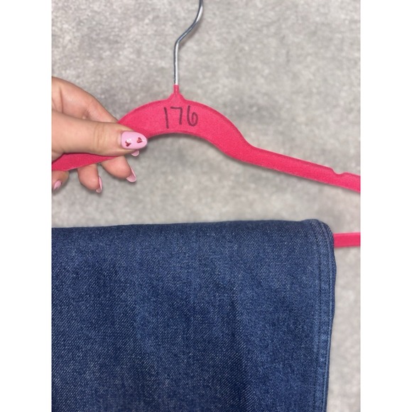 carleen jeans size 6 colorblock double knee Slim straight jeans USA Made - Picture 9 of 9